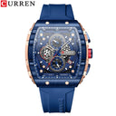 CURREN Large Dial Casual Quartz Rectangular Sports Watch CURREN Large Dial Casual Quartz Rectangular Sports Watch