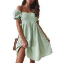Summer Vibes Off-Shoulder Sundress For Stylish Elegance Summer Vibes Off-Shoulder Sundress For Stylish Elegance