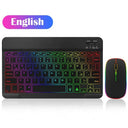 Rainbow Backlit Wireless Keyboard and Mouse Set Portable Rainbow Backlit Wireless Keyboard and Mouse Set Portable