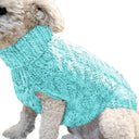 Winter Pet Sweater: Stylish High Collar Solid Color XS to XL Winter Pet Sweater: Stylish High Collar Solid Color XS to XL