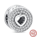 Crown Flowers Heart Silver Bead Charm Pandora Accessory Crown Flowers Heart Silver Bead Charm Pandora Accessory