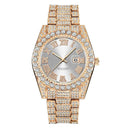 Golden Diamond Men's Quartz Watch Luxury Hip Hop Timepiece Golden Diamond Men's Quartz Watch Luxury Hip Hop Timepiece