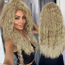 Blonde Ombre Voluminous Curls Wig Stylish Hairpiece for Women Blonde Ombre Voluminous Curls Wig Stylish Hairpiece for Women