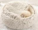 Winter Cozy Cat & Dog Bed 2-in-1 Plush Nest Small Pets Winter Cozy Cat & Dog Bed 2-in-1 Plush Nest Small Pets