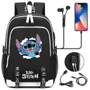 MINISO Stitch Backpack Anime Cosplay Unisex School Bag MINISO Stitch Backpack Anime Cosplay Unisex School Bag
