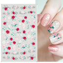 Butterfly and Fruit Nail Sticker Set with 5D Floral Designs Butterfly and Fruit Nail Sticker Set with 5D Floral Designs