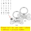 Personalized Pet ID Tag: Stylish Bone Engraved Pendant Personalized Pet ID Tag: Stylish Bone Engraved Pendant