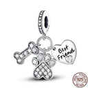 Sparkling Zircon Heart Charm Pendant Sterling Silver Jewelry Sparkling Zircon Heart Charm Pendant Sterling Silver Jewelry
