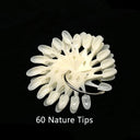 Clear Oval Fan Style False Nail Tips Display Stand Kit Set Clear Oval Fan Style False Nail Tips Display Stand Kit Set