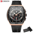 Mens Colorful Multi Functional Tonneau Quartz Watch Mens Colorful Multi Functional Tonneau Quartz Watch