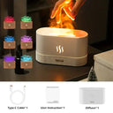 Ultrasonic Aroma Diffuser With Colorful Flame Simulation Ultrasonic Aroma Diffuser With Colorful Flame Simulation