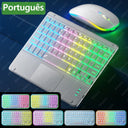 RGB Backlit Bluetooth Touchpad Keyboard for Pad 7 Colors RGB Backlit Bluetooth Touchpad Keyboard for Pad 7 Colors