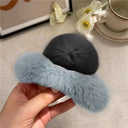 Crab Plush Fur Hair Clip Trendy Accessory For Girls Crab Plush Fur Hair Clip Trendy Accessory For Girls