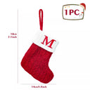 Personalized Snowflake Knit Christmas Stocking Joyful Decor Personalized Snowflake Knit Christmas Stocking Joyful Decor