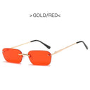Unisex Rimless Rectangle Sunglasses with UV400 Protection Unisex Rimless Rectangle Sunglasses with UV400 Protection