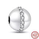 Crown Flowers Heart Silver Bead Charm Pandora Accessory Crown Flowers Heart Silver Bead Charm Pandora Accessory