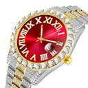Luxury Diamond Hip Hop Watch Stylish Quartz Bling for Him Luxury Diamond Hip Hop Watch Stylish Quartz Bling for Him