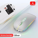 Dual Mode Bluetooth Wireless Mouse Versatile Silent Backlight Dual Mode Bluetooth Wireless Mouse Versatile Silent Backlight