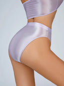 Sexy Women Shiny High Waist G String Sheer Yoga Thong Sexy Women Shiny High Waist G String Sheer Yoga Thong