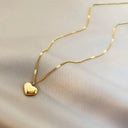 New Cross-border Couple Cavicle Chain Heart-shaped Necklace New Cross-border Couple Cavicle Chain Heart-shaped Necklace