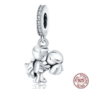 Sparkling Zircon Heart Charm Pendant Sterling Silver Jewelry Sparkling Zircon Heart Charm Pendant Sterling Silver Jewelry