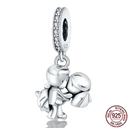 Sparkling Zircon Heart Charm Pendant Sterling Silver Jewelry Sparkling Zircon Heart Charm Pendant Sterling Silver Jewelry