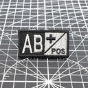 Tactical Blood Type Patch Custom Military Embroidery Gear Tactical Blood Type Patch Custom Military Embroidery Gear