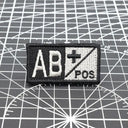 Tactical Blood Type Patch Custom Military Embroidered Gear Tactical Blood Type Patch Custom Military Embroidered Gear