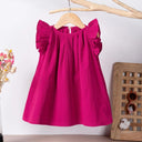 Korean Style Baby Girl Dress with Adorable Flying Sleeves Korean Style Baby Girl Dress with Adorable Flying Sleeves
