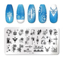 Stainless Steel Nail Art Stamping Plate Set for Manicures Stainless Steel Nail Art Stamping Plate Set for Manicures