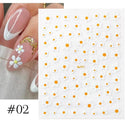 3D Sakura Blossom Nail Art Stickers for Elegant Designs 3D Sakura Blossom Nail Art Stickers for Elegant Designs