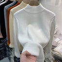 Korean Winter Turtleneck Pullover Cozy Fleece Chic Fashion Korean Winter Turtleneck Pullover Cozy Fleece Chic Fashion