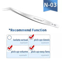 Stainless Steel Precision Eyelash Extension Tweezers for Flawless Lashes Stainless Steel Precision Eyelash Extension Tweezers for Flawless Lashes