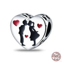 Sterling Silver Red Heart Beads for Pandora Jewelry Gifts Sterling Silver Red Heart Beads for Pandora Jewelry Gifts
