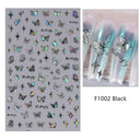 Butterfly and Fruit Nail Sticker Set with 5D Floral Designs Butterfly and Fruit Nail Sticker Set with 5D Floral Designs