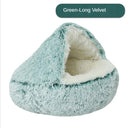 Calming Round Pet Bed House with Self-Warming Plush Design Calming Round Pet Bed House with Self-Warming Plush Design