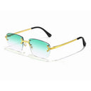 Stylish UV400 Rimless Square Sunglasses for Men and Women Stylish UV400 Rimless Square Sunglasses for Men and Women