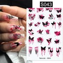 3D Sakura Blossom Nail Art Stickers for Elegant Designs 3D Sakura Blossom Nail Art Stickers for Elegant Designs