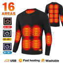 Winter Heated Underwear Set For Men Women USB Heating Jacket Winter Heated Underwear Set For Men Women USB Heating Jacket