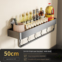 Suction Cup Punch-Free Wall Condiment Hook Rack Storage Suction Cup Punch-Free Wall Condiment Hook Rack Storage