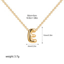 3D Bubble Initial A-Z Mini Necklace Gold Plated Jewelry Gift 3D Bubble Initial A-Z Mini Necklace Gold Plated Jewelry Gift