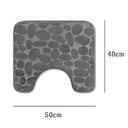 Embossed Pebble Bath Rug Non-Slip Memory Foam Mat 24x17 Embossed Pebble Bath Rug Non-Slip Memory Foam Mat 24x17