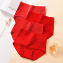 4Pcs Cotton Women's Panties High Waist Body Shaper Underwear 4Pcs Cotton Women's Panties High Waist Body Shaper Underwear