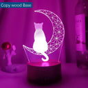 Moon Light: Cute Cat LED Night Lamp with Remote Control Moon Light: Cute Cat LED Night Lamp with Remote Control