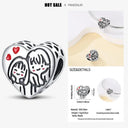 925 Silver Charm Bracelet with Zircon Pendant Beads DIY Jewelry 925 Silver Charm Bracelet with Zircon Pendant Beads DIY Jewelry