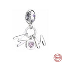 Sterling Silver Puppy Family Zircon Pendant For Dog Lovers Sterling Silver Puppy Family Zircon Pendant For Dog Lovers