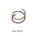1PC 316L Stainless Steel Double Spiral Nose Hoop Ring 1PC 316L Stainless Steel Double Spiral Nose Hoop Ring