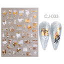 Fantasy Butterfly Nail Decals - Silver Holographic Flames Fantasy Butterfly Nail Decals - Silver Holographic Flames