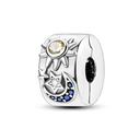 Daisy Sterling Silver Clip Charms with Authentic CZ Detailing Daisy Sterling Silver Clip Charms with Authentic CZ Detailing