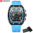 CURREN Chronograph Square Dial Men's Wristwatch Luxury Timepiece CURREN Chronograph Square Dial Men's Wristwatch Luxury Timepiece